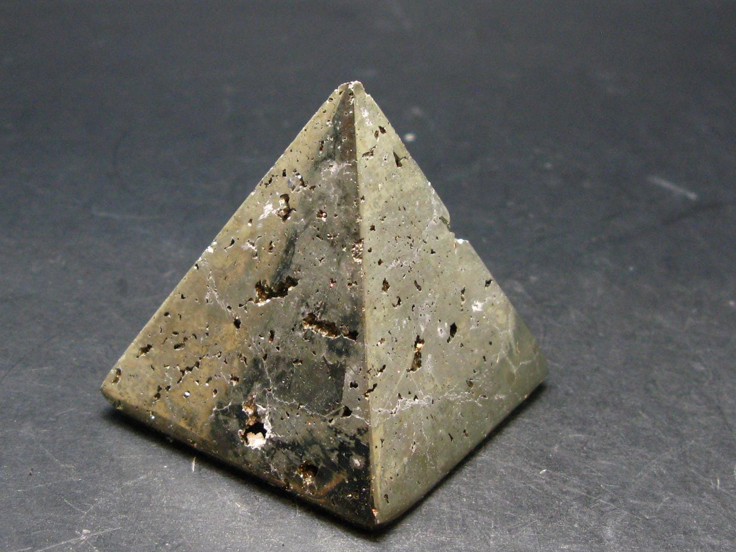 Pyrite Crystallized Pyramid From Peru - 1.9" - 172.80 Grams