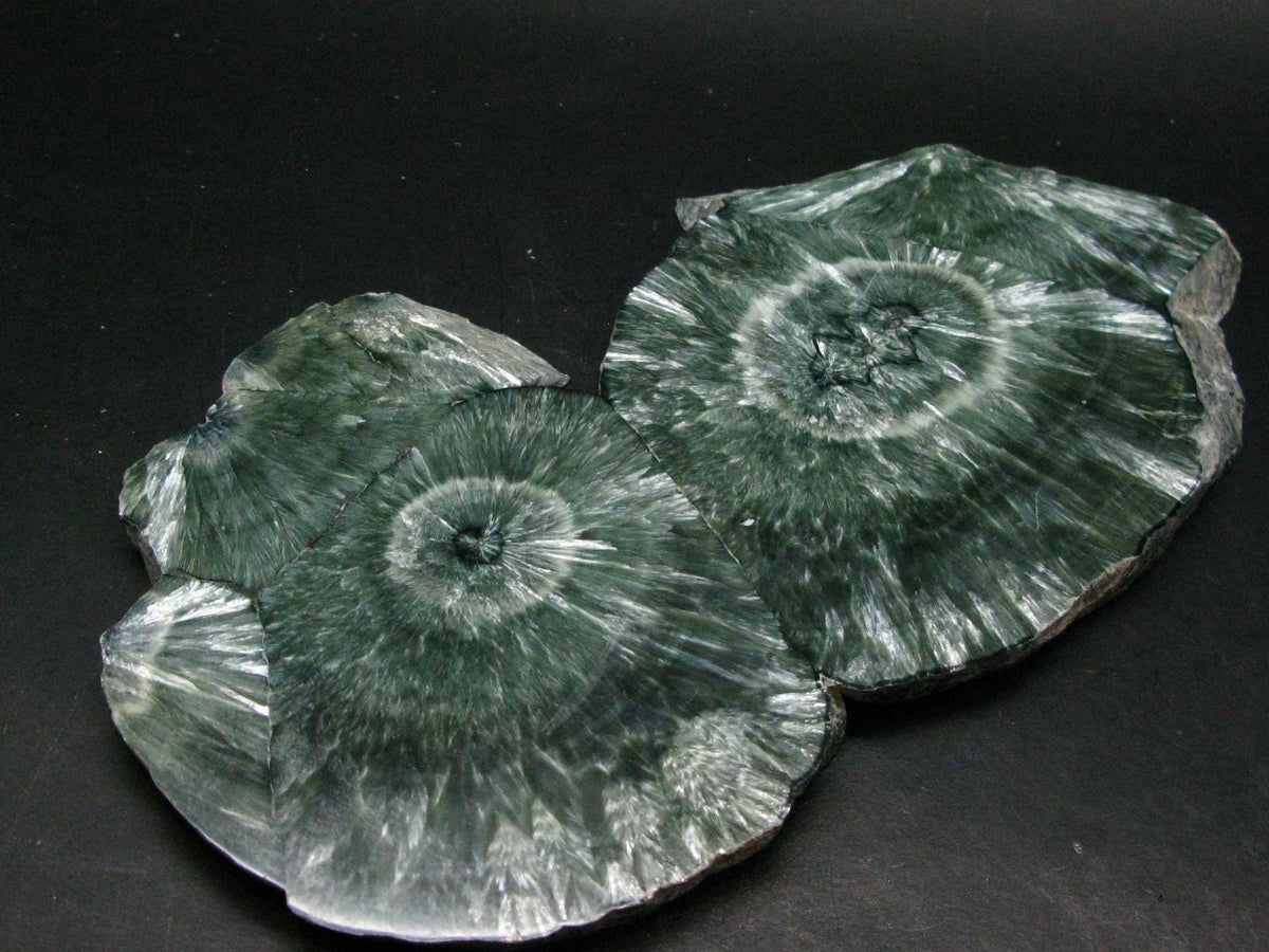 Nice Polished Seraphinite Clinochlore Stalactite Slab From Russia - 8.6" - 490 Grams