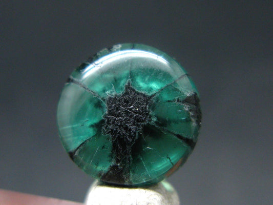 Beautiful Rare Gem Trapiche Emerald From Colombia - 2.97 Carats - 10x10mm