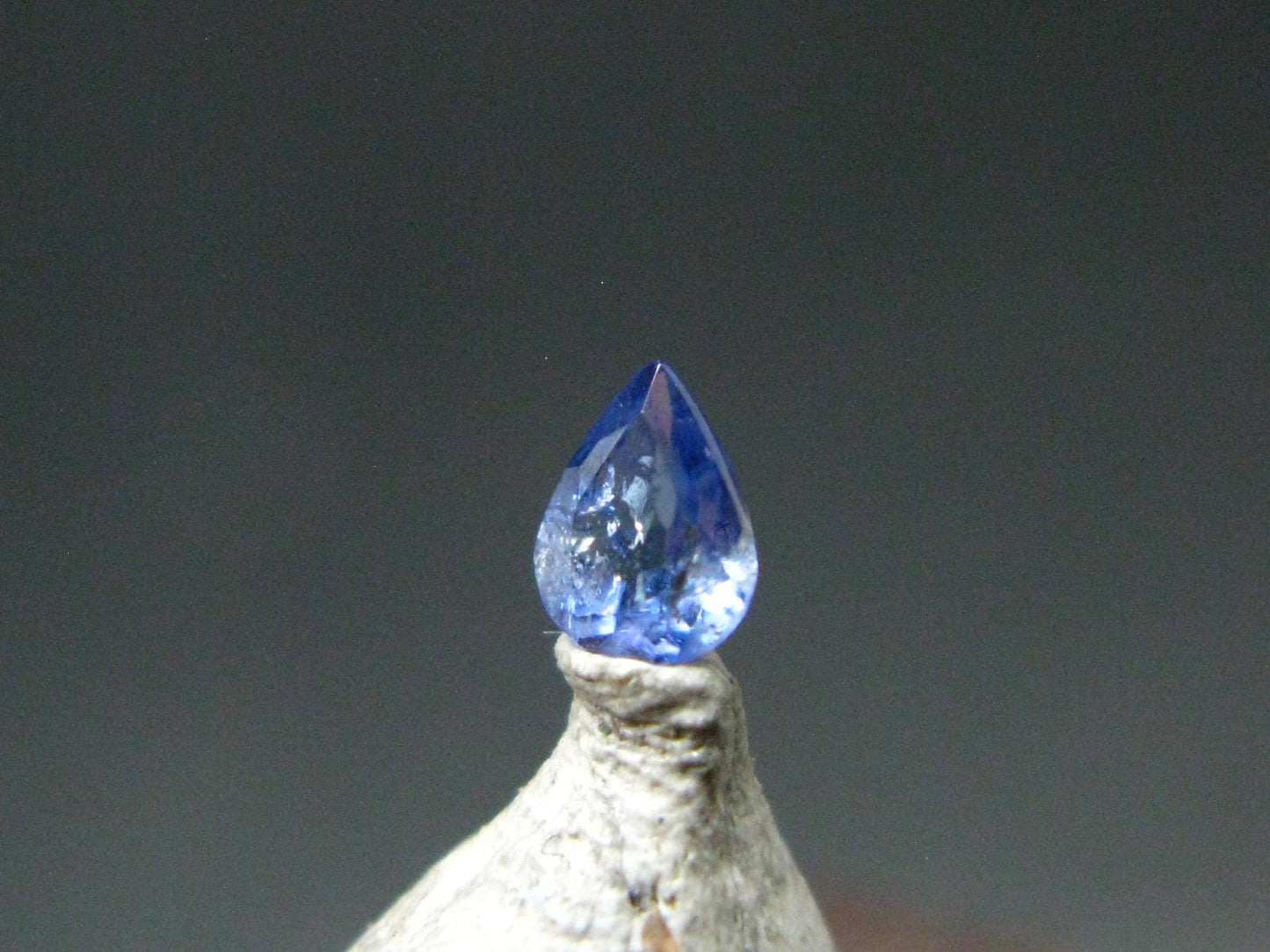 Gem Benitoite Cut Stone From California - 0.12 Carats - 3.6x3.0mm