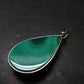 Queen of Green!! Genuine Vivid Vibrant Green Malachite Sterling Silver Pendant - 1.6" - 9.93 Grams