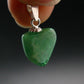 Tsavorite Gem Green Garnet Sterling Silver Pendant From Tanzania - 0.7" - 1.40 Grams