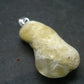 Large Natural Agni Gold Danburite Sterling Silver Pendant from Tanzania - 1.4" - 4.52 Grams