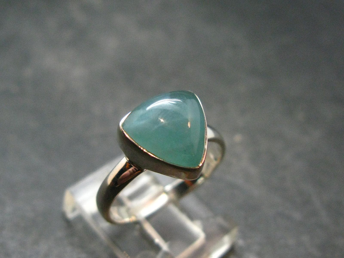 Extremely Rare Grandidierite Silver Ring From Madagascar - Size 7 - 2.71 Grams