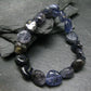 Iolite Cordierite Genuine Bracelet ~ 7 Inches ~ 12mm Tumbled Beads