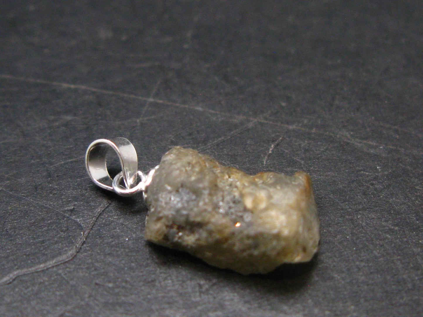 Phenakite Phenacite Crystal Silver Pendant from Russia - 0.8" - 1.32 Grams
