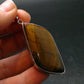 Tiger Eye Silver Plated Pendant - 2.2"