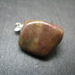 Rare Tumbled Brownish Pink Bustamite Silver Pendant with Attractive Pattern From South Africa - 1.1" - 9.58 Grams
