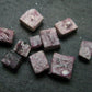 Nice Lot of 10 Polished Bixbite Red Emerald Beryl Crystals From Utah USA - 17.75 Carats