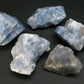 Lot of 5 Natural Blue Rough Calcite from Mexico