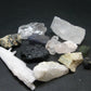 Synergy 12 Set Phenakite Moldavite Natrolite Petalite Danburite Tektite Scolecite Herderite Tanzanite Brookite 71.31 Gr