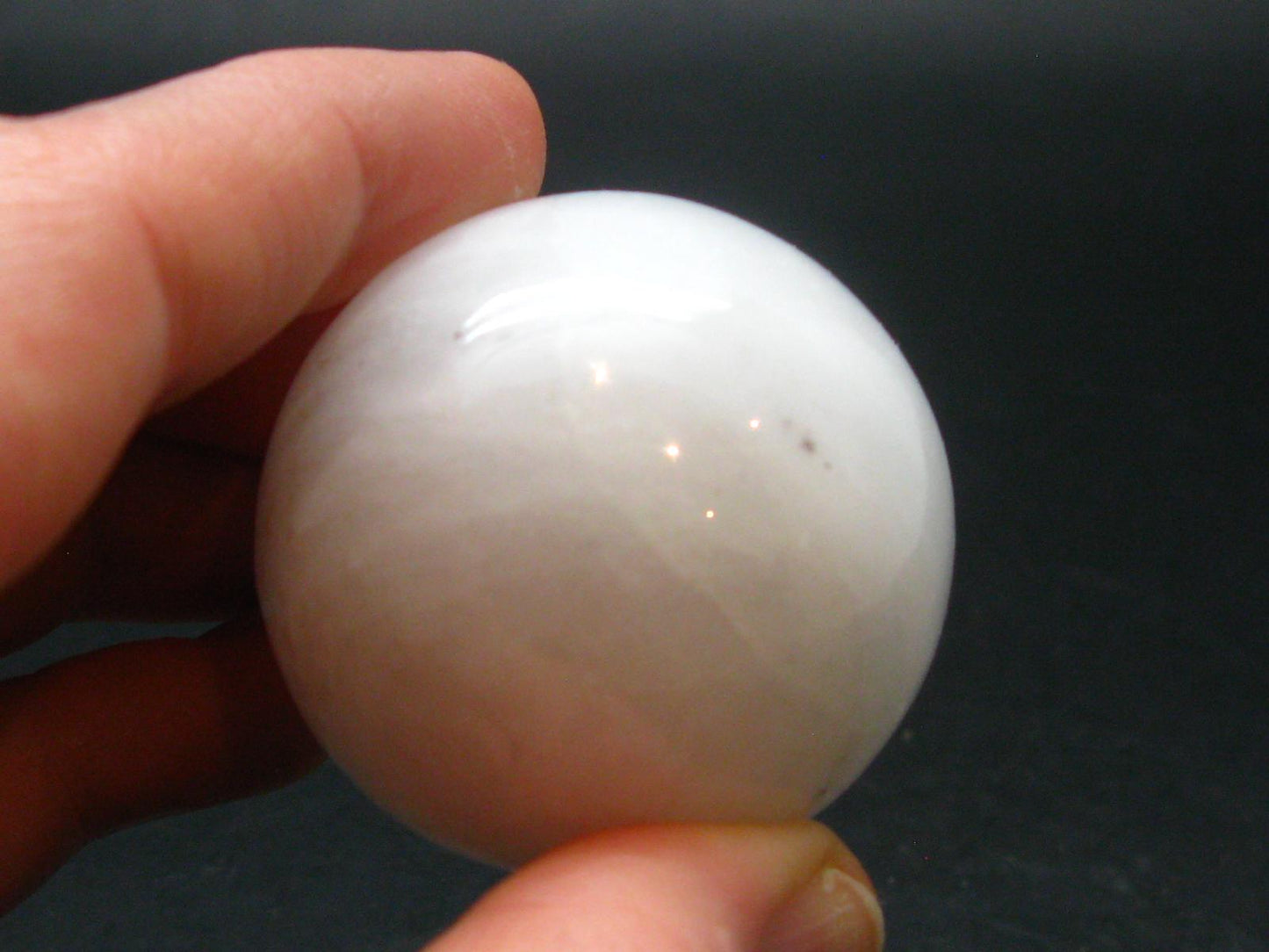 Rare White Barite Sphere From Norway - 1.5"