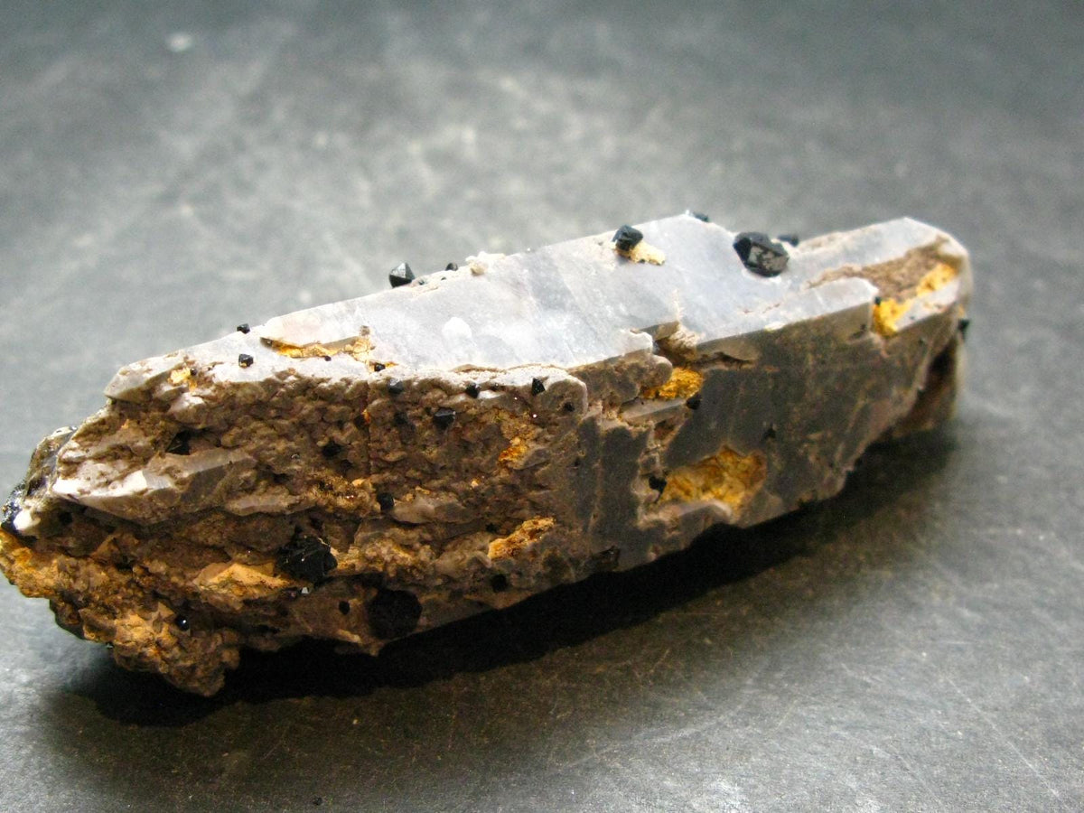 Brookite On Quartz Cluster From Arkansas - 7.89 Grams - 3.3"