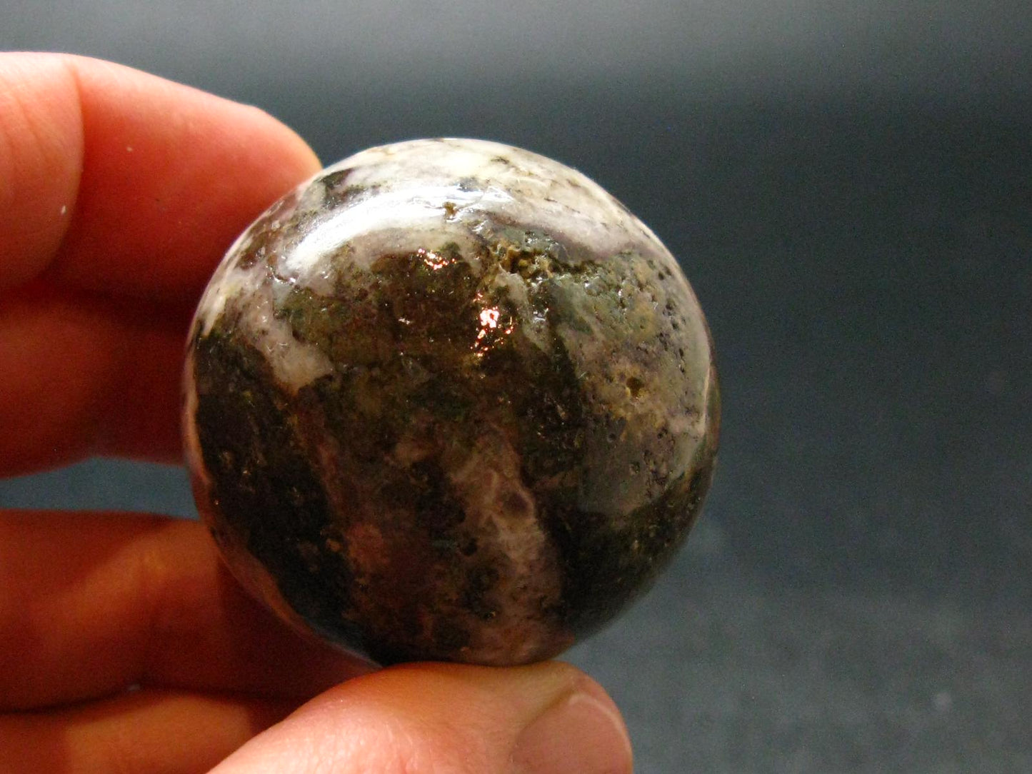 Natrolite Sphere Ball From Indonesia - 1.5" - 52.54 Grams
