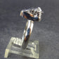 Large Meteorite Campo Del Cielo Sterling Silver Ring from Argentina - 4.56 Grams - Size 9.75
