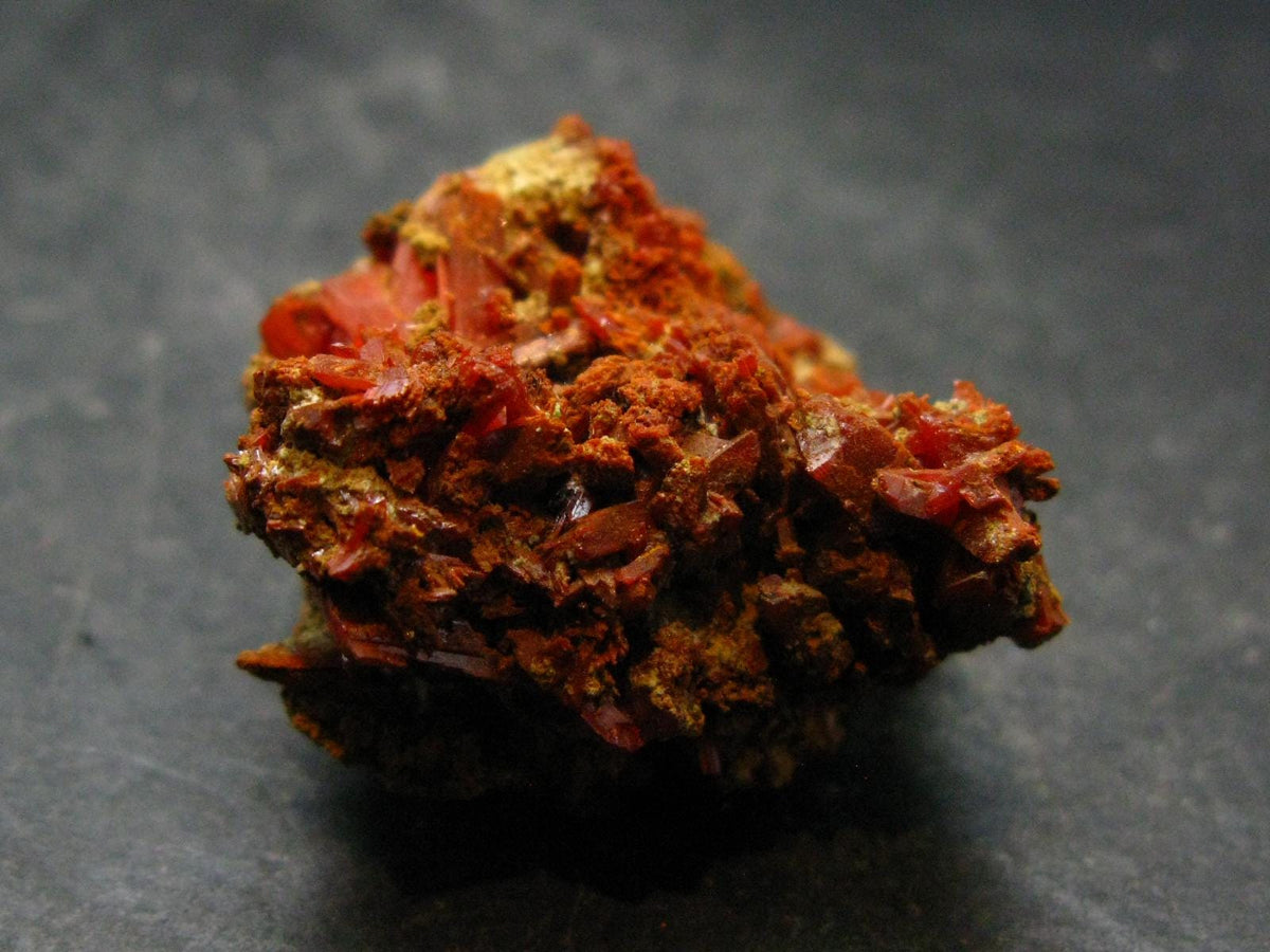 Rare Orange Crocoite Cluster From Australia - 1.3"- 30.40 Grams