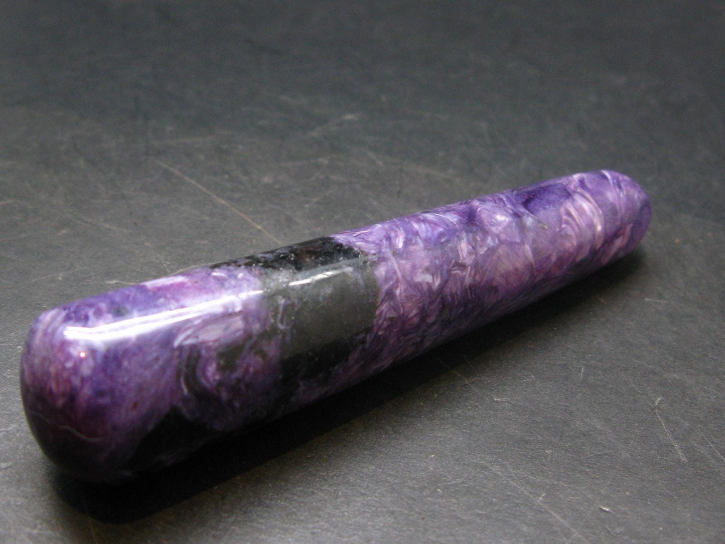 A Grade Charoite Wand From Russia - 3.4" - 51.19 Grams
