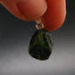 Moldavite Tektite Silver Pendant from Czech Republic - 0.9" - 1.9 Grams