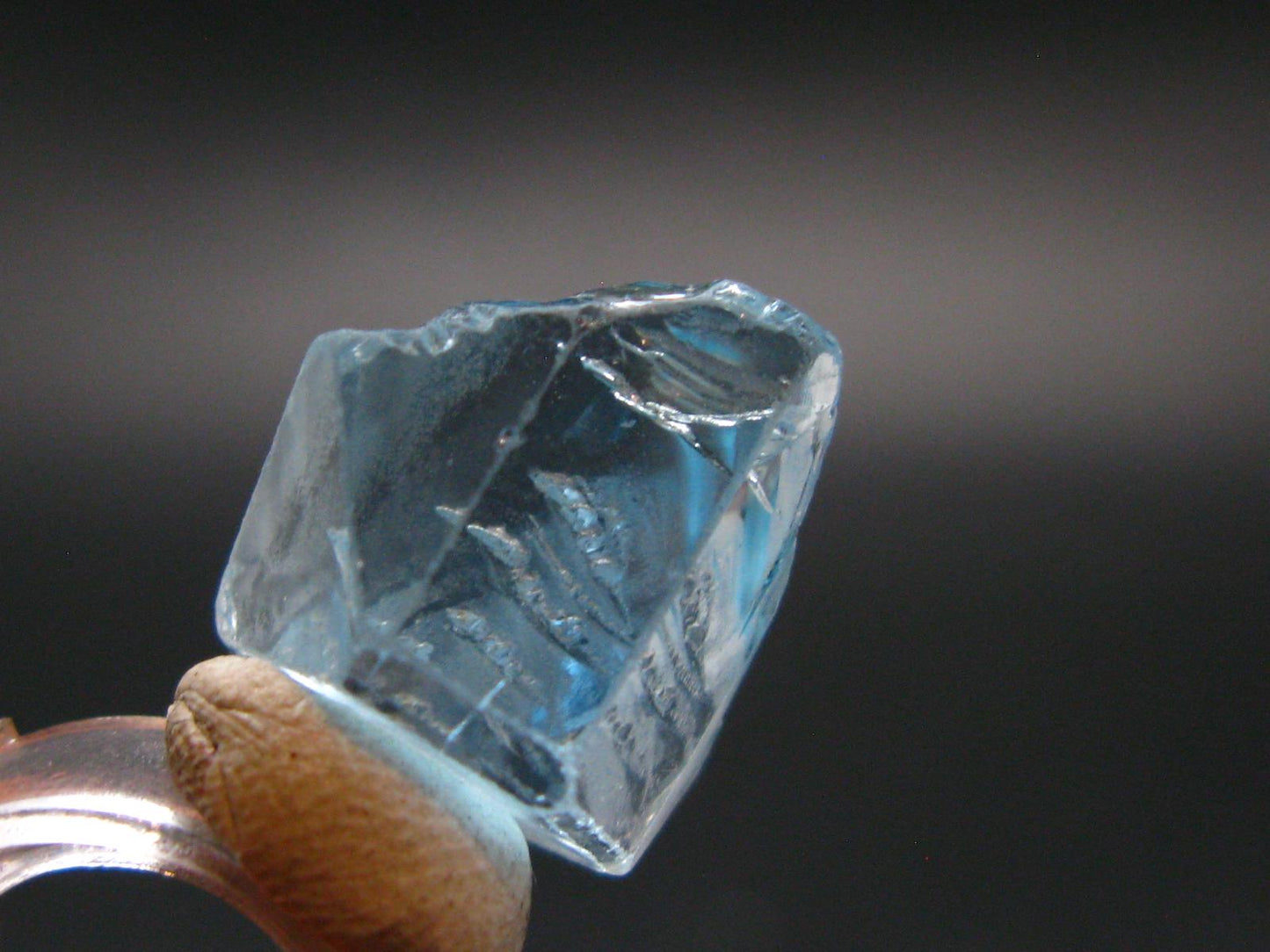 Natural Blue Topaz Crystal From Russia - 0.6" - 17.35 Carats