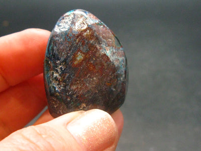 Quantum Quattro Tumbled Malachite Dioptase Shattuckite Chrysocola Stone - 1.3" - 27.44 Grams