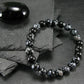 Snowflake Obsidian Genuine Bracelet ~ 7 Inches ~ 8mm Round Beads