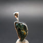 Blue Lazulite Silver Pendant From Pakistan - 0.8" - 2.0 Grams