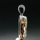 Gray Herderite Silver Pendant from Africa - 1.1" - 2.73 Grams