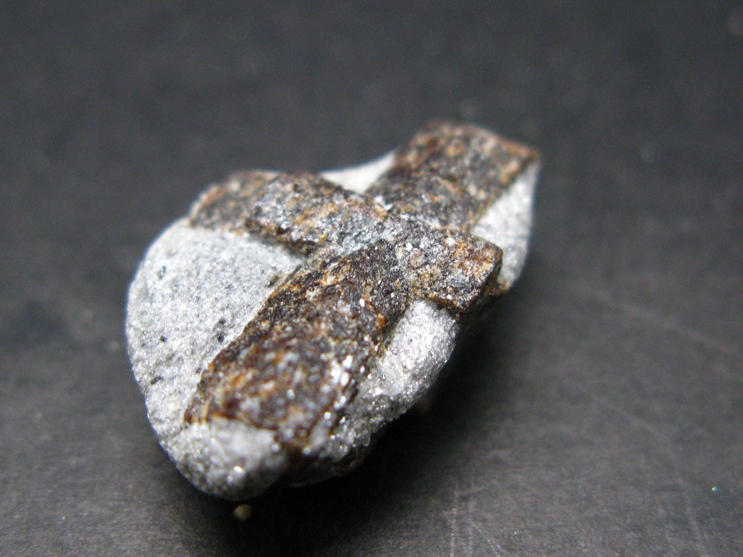 A Perfect Staurolite Crystal from Russia - 0.9" - 5.16 Grams