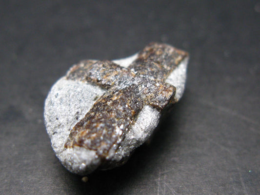 A Perfect Staurolite Crystal from Russia - 0.9" - 5.16 Grams