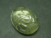 Gem Libyan Tektite Glass Scarab Carving From Libya - 6.70 Grams - 1.1"