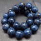 Blue Cobalt Spinel Genuine Bracelet ~ 7 Inches ~ 8mm Round Beads