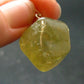 Large Gold Apatite Tumbled Pendant from Mexico - 9.32 Grams - 1.1"