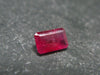 Beautiful Rare Gem Bixbite Red Beryl Emerald Cut Stone From Utah USA - 0.42 Carats - 6.3x4.0mm