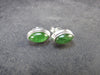 Tsavorite Gem Green Garnet Sterling Silver Earrings from Tanzania - 1.98 Grams