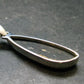 Very Rare Sterling Silver Nuumite Nuummite Pendant From Greenland - 1.8" - 6.27 Grams