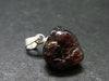 Rare Zircon Crystal Silver Pendant From Tanzania - 0.7" - 1.88 Grams