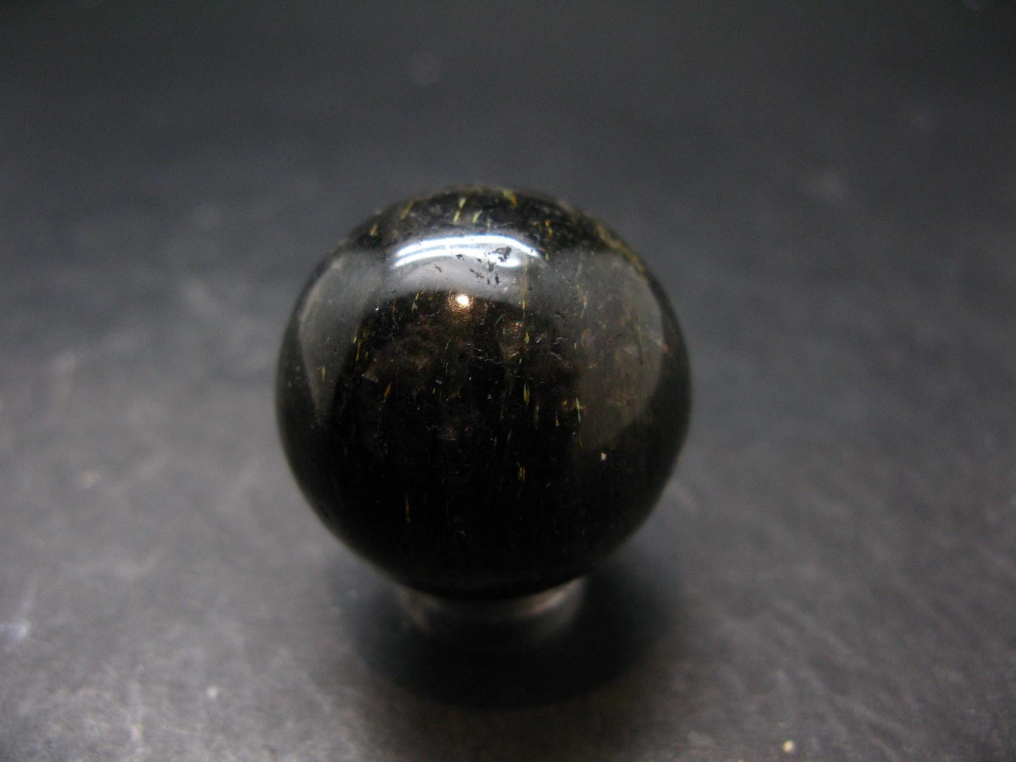Nuumite Nuummite Sphere Ball From Greenland - 1.1" - 38.31 Grams