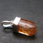Natural Gemmy Imperial Topaz Crystal Pendant In Sterling Silver From Zambia - 0.8" - 1.34 Grams