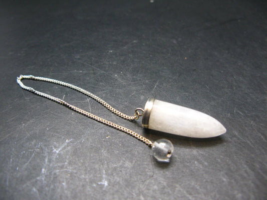 Very Rare White Cryolite Pendulum from Greenland - 7" - 7.36 Grams