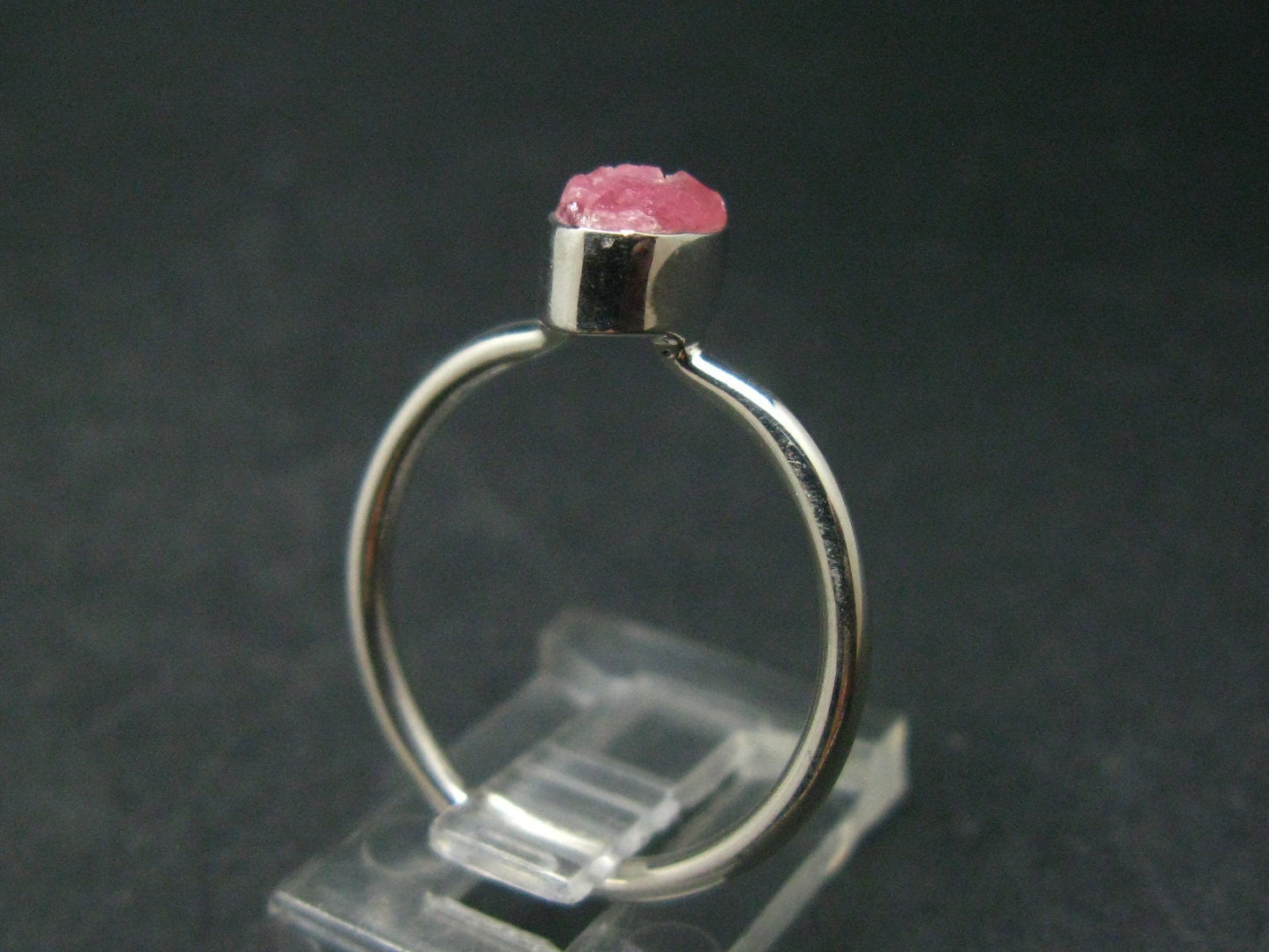 Rhodochrosite Silver Ring From Alma Colorado - 2.08 Grams - Size 8