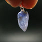 Tanzanite Pendant In Sterling Silver From Tanzania - 0.9" - 1.55 Grams