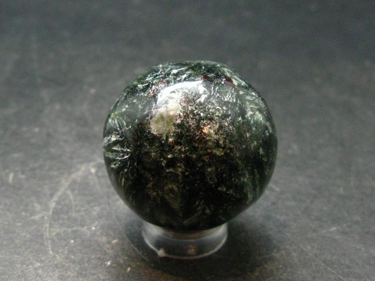 Nice Polished Seraphinite Clinochlore Sphere From Russia - 1.2" - 38.29 Grams