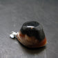 Agate Shiva Eye Silver Pendant from India - 1.1" - 7.70 Grams