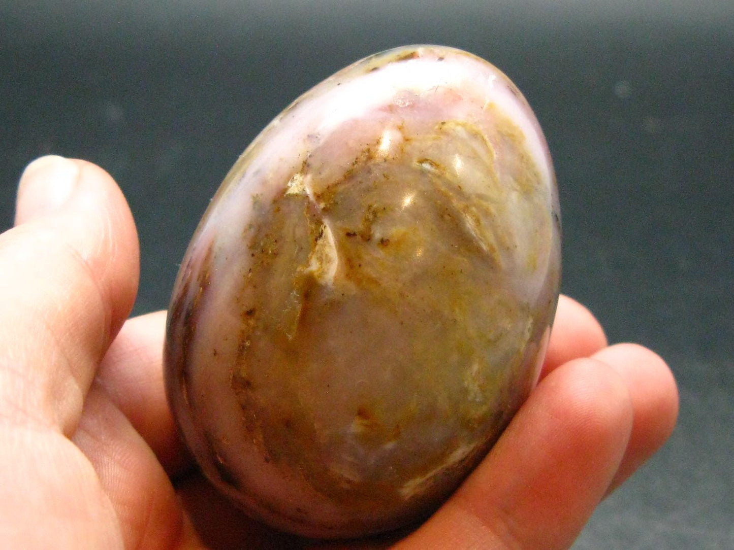 Rare Pink Opal Egg from Peru - 116.12 Grams, 2.3"