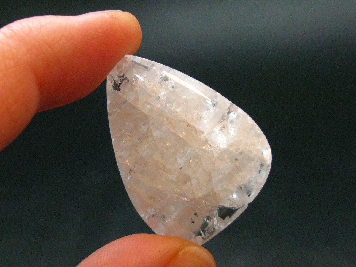 Large Clear Tumbled Petalite Stone from Brazil - 6.76 Grams - 1.3"