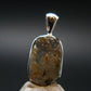 Gray Herderite Silver Pendant from Africa - 0.7" - 1.38 Grams