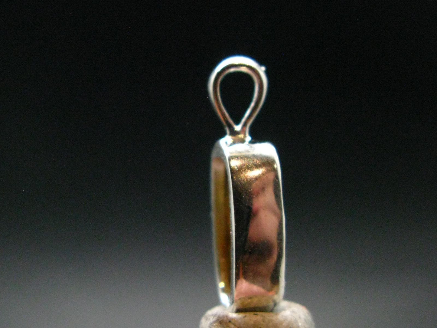 Rare Herderite Crystal Silver Pendant from Brazil - 0.7" - 1.36 Grams