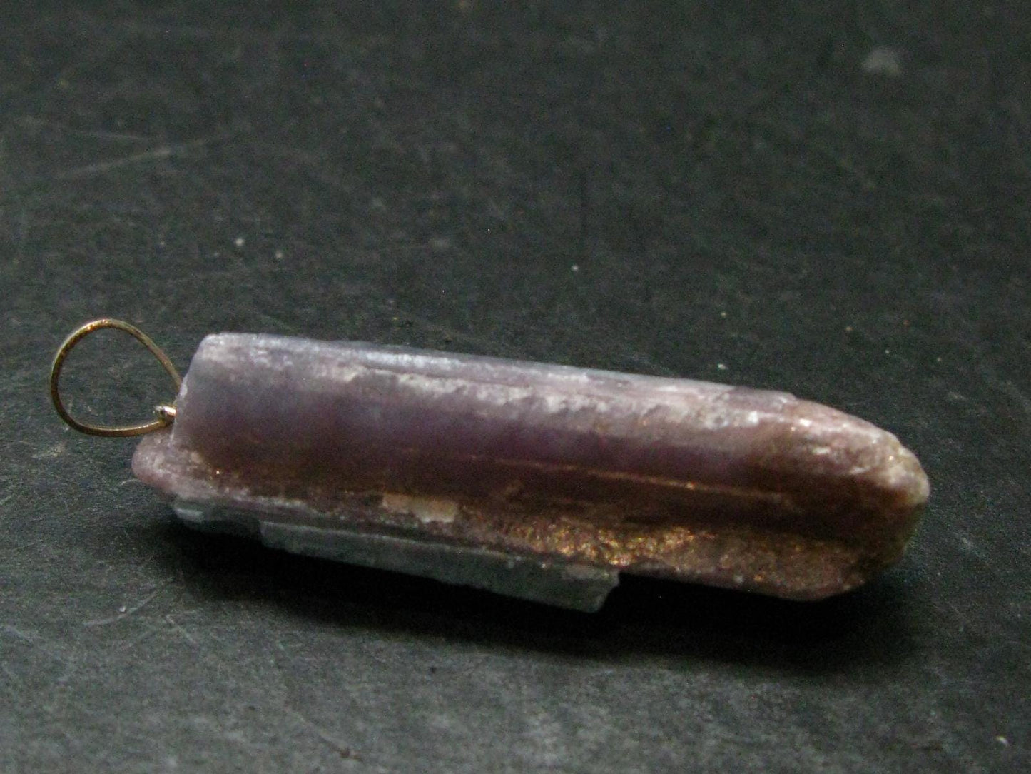Rarest Paraiba Copper Blue Tourmaline Crystal Silver Pendant From Brazil - 1.8" - 6.55 Grams
