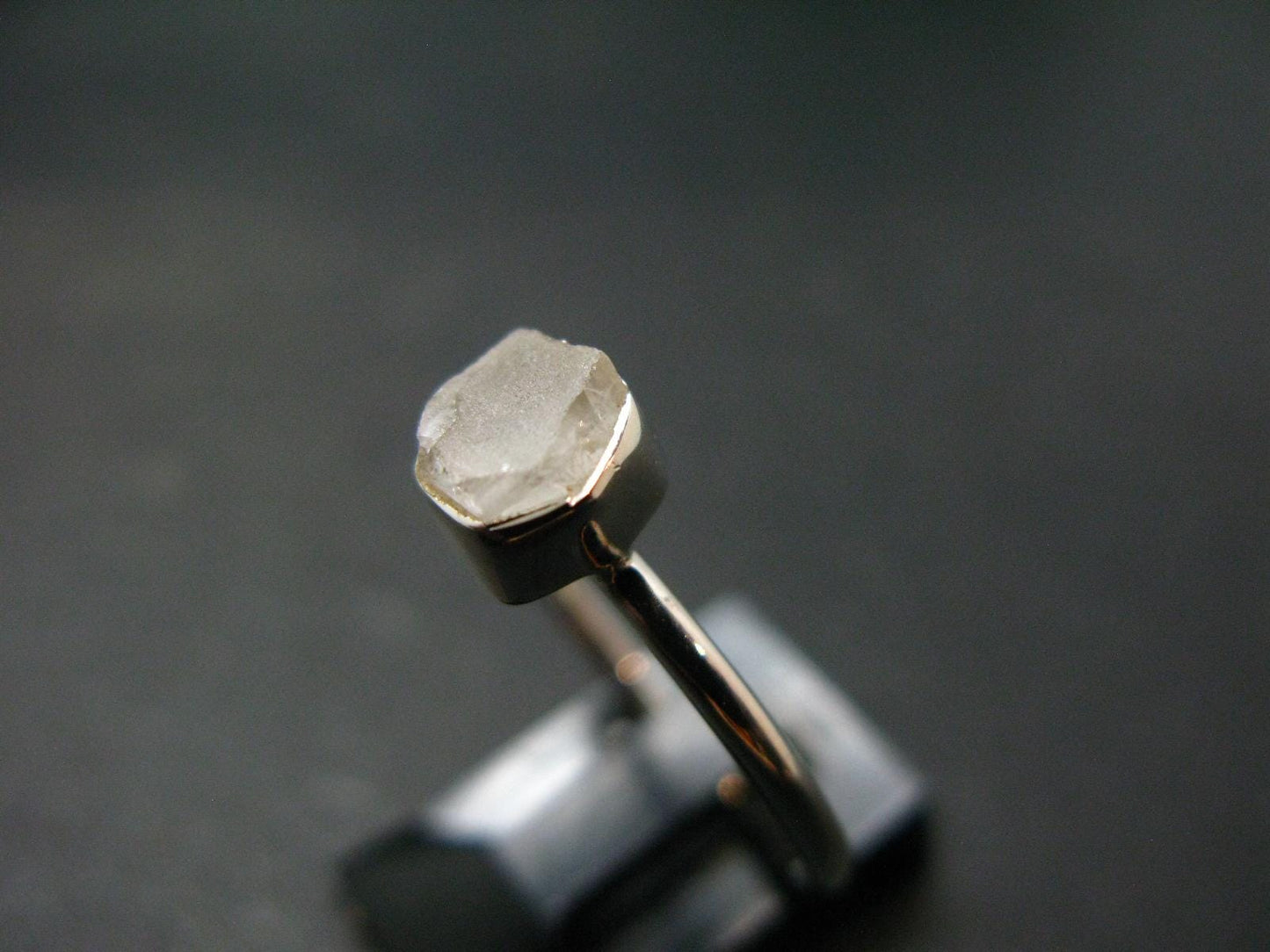 Phenakite Phenacite Sterling Silver Size 8 Ring from Nigeria - 1.95 Grams
