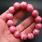 Rhodochrosite Genuine Bracelet ~ 7.5 Inches ~ 16mm Round Beads